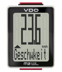 Велокомп. NEW VDO M2 8 ф-ций (60) черно-белый (Германия)