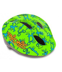 Шлем 8-9090081 с сеточкой Trickie 153 Grn/Blu детский/подр. 8отв. зелено-синий 49-56см (10) AUTHOR