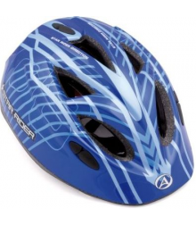 Шлем Star Rider 081 Blu подростк. 8 отв. InMold си