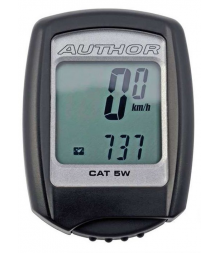 Велокомп.  CAT 5W 5ф-ций беспровод. серебр.-черный (10) AUTHOR