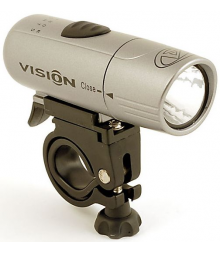 Фара 1д. повыш. ярк. 1W/2ф. A-Vision 1W LED серебр. (20) с батар. AUTHOR