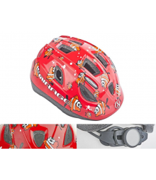 Шлем с сеточкой Mirage 122Red Fish INMOLD детский/подр. 11отв. красный 48-54см (10) AUTHOR