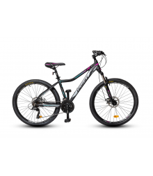 Велосипед HORST Solara (2022)  черный/розовый/голубой