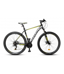 Велосипед HORST Crown (2021) черный/серый/лимонный
