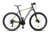Велосипед HORST Crown (2021) черный/серый/лимонный